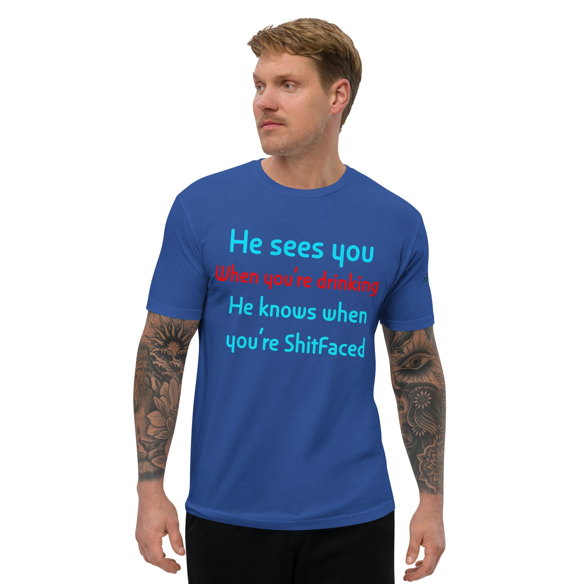 “HE SEES YOU WHEN….” Short Sleeve T-shirt - CFS+ Store