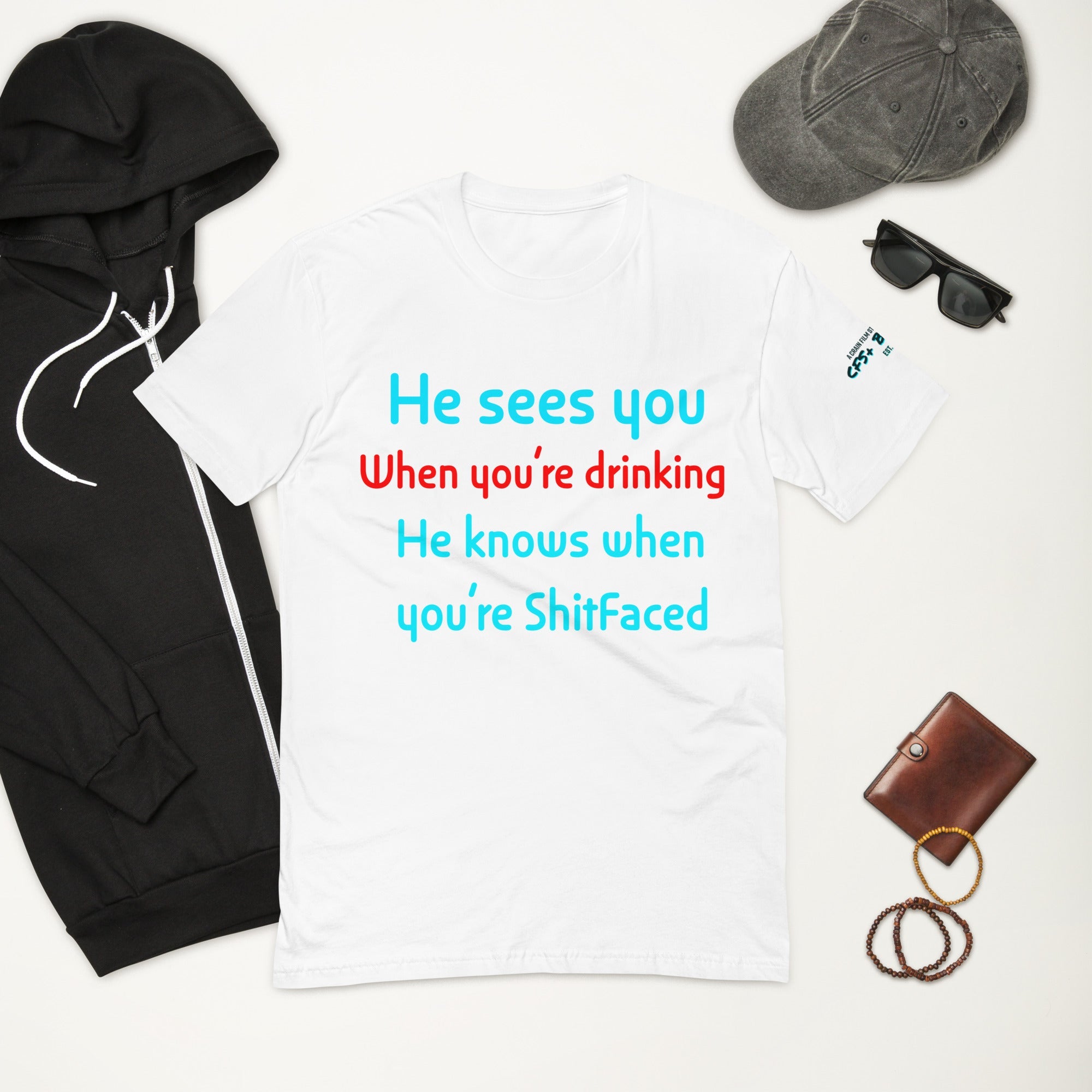 “HE SEES YOU WHEN….” Short Sleeve T-shirt - CFS+ Store